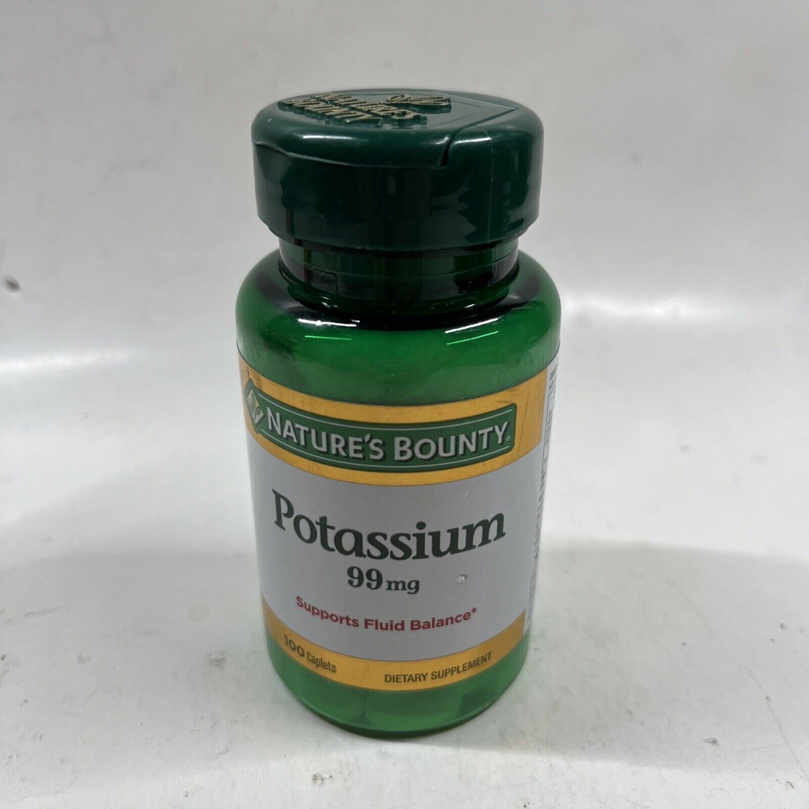 Nature’s Bounty Potassium 99Mg 100 Caplets Exp 09/2025