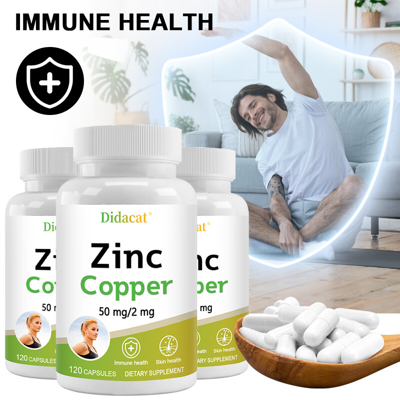 Zinc Copper 50mg/2mg Supports Immunity and Skin Health