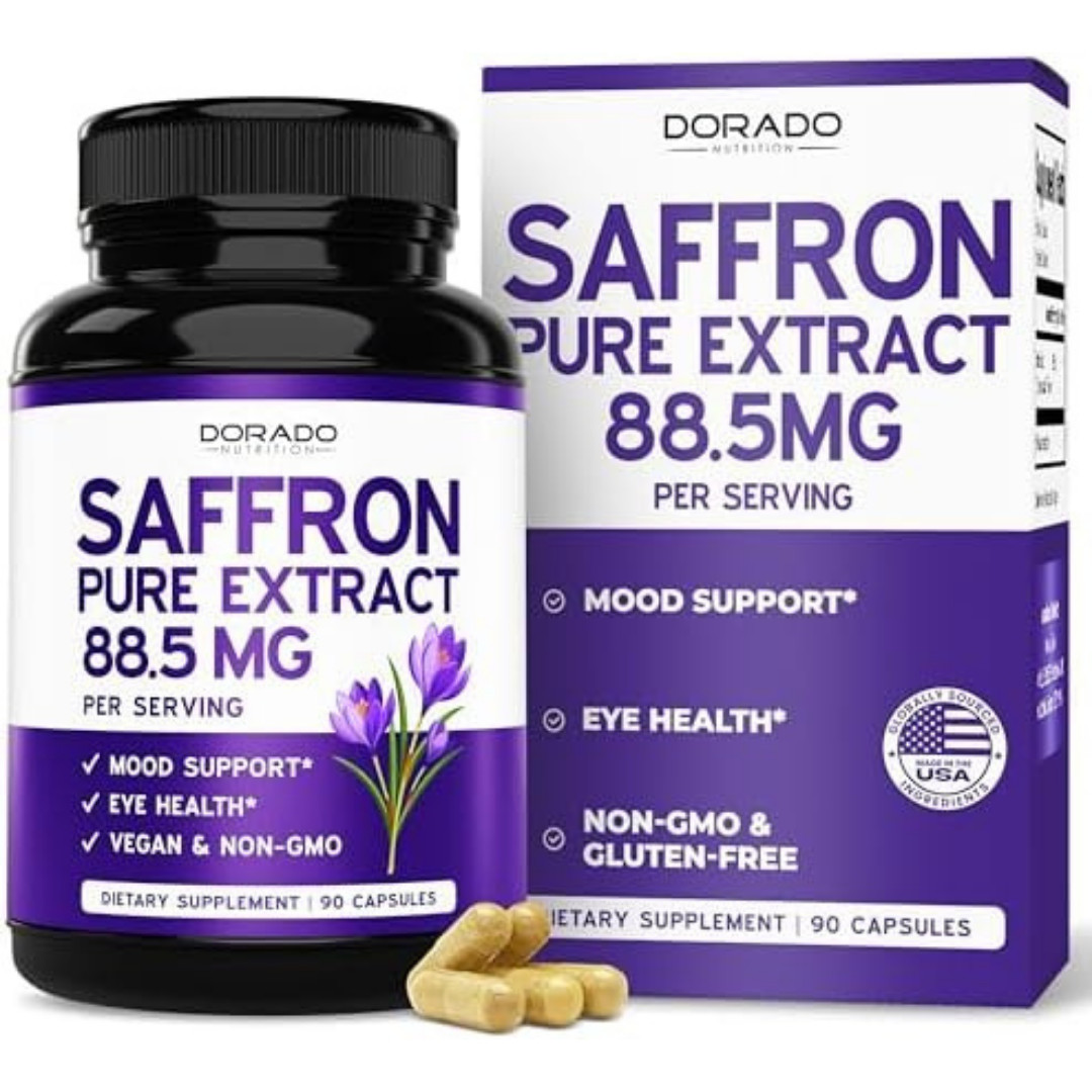 Saffron Supplements, 3 Month Supply, Pure 88.5Mg Saffron Extract for Women & Men