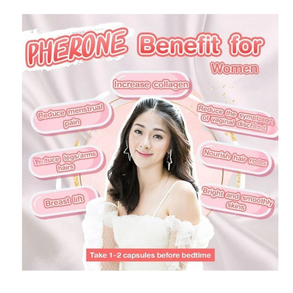 PHERONE PLUS 30 capsules skin supplement anti-aging Reduce Acne Clear skin aura