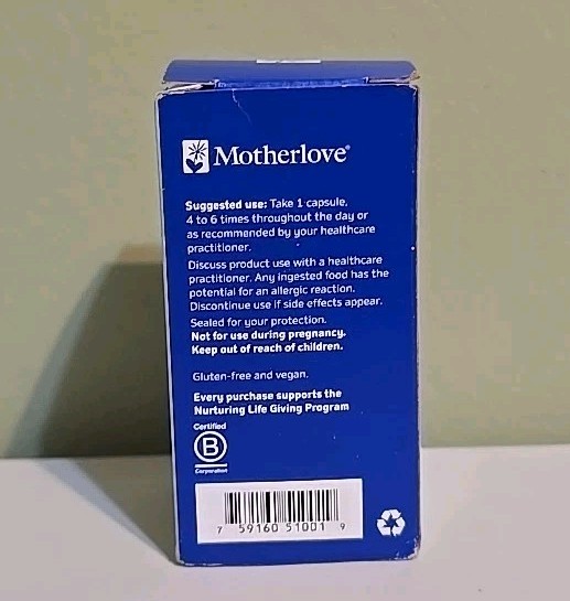 New! MotherLove More Milk Plus (60 Liquid Capsules) Supplement Exp 7/26