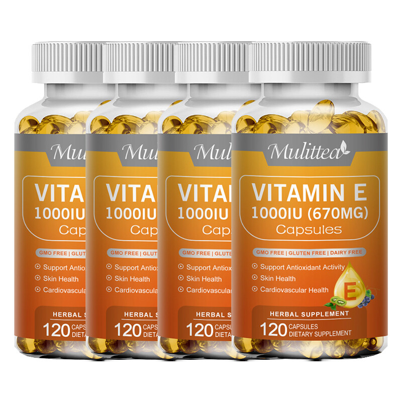 670mg Vitamin E 1000 Iu Capsules – Supports Skin, Hair, Immune and Eye Health
