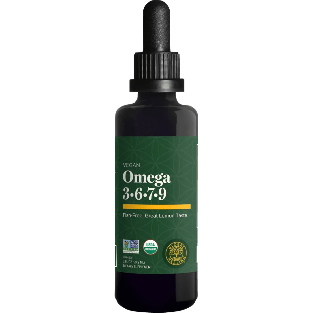 Organic Omega-3 Supplement – Vegan, Non-GMO, Plant-Based DHA & EPA – 59.2 ML