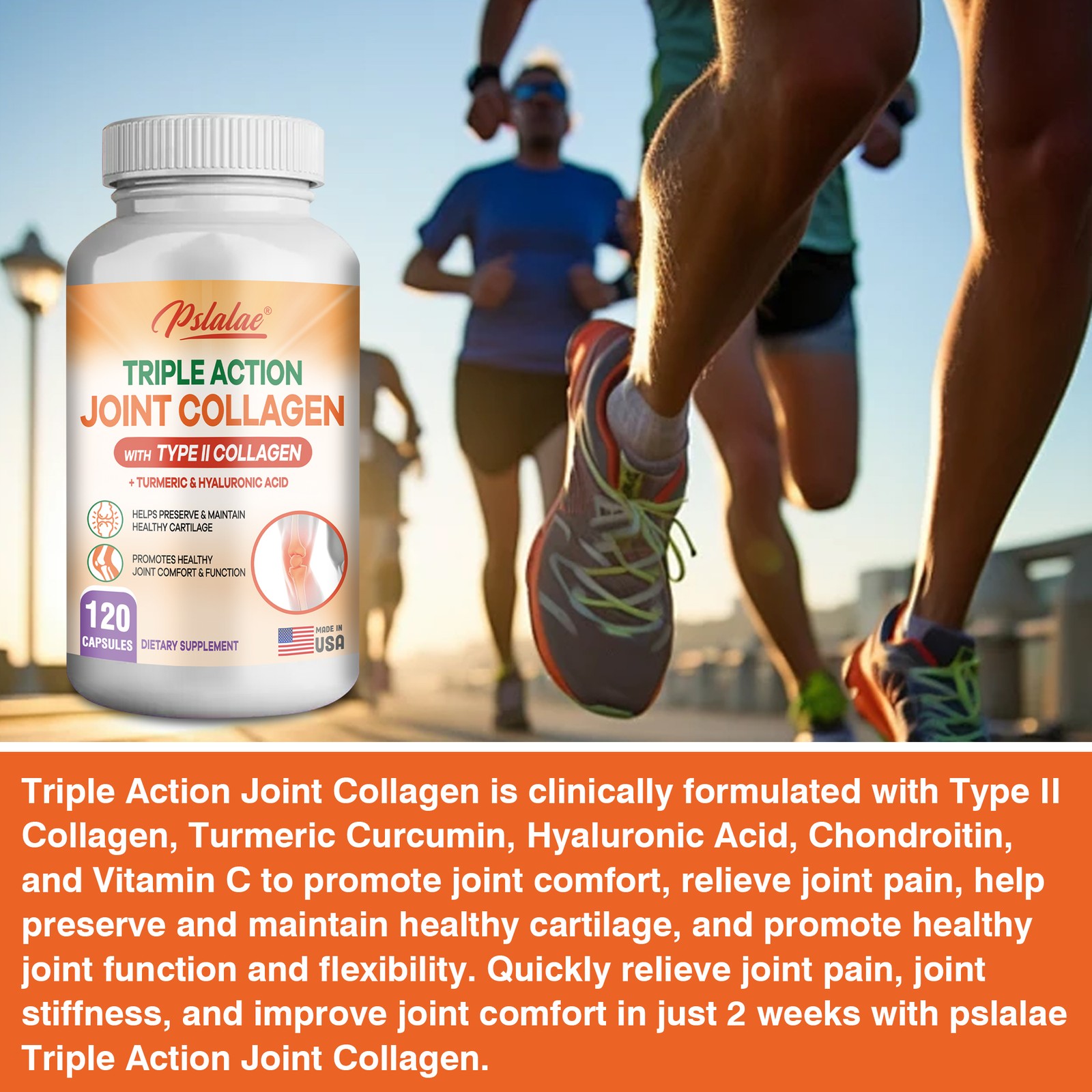Triple Action Joint Collagen – Chondroitin Sulfate,Turmeric, Hyaluronic Acid