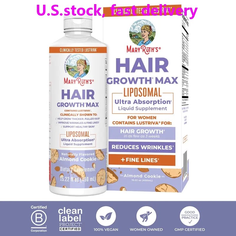 MaryRuth Organics Womens Hair Growth MAX Liposomal | with Lustriva® + Biotin