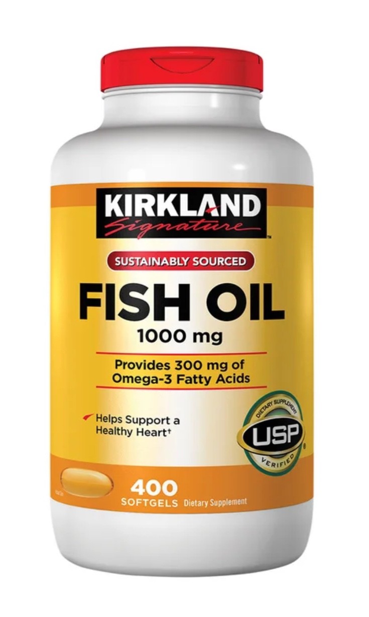 Kirkland Signature Fish Oil 1000 mg., 400 Counts X 300mg Omega-3 EXP 08/2028
