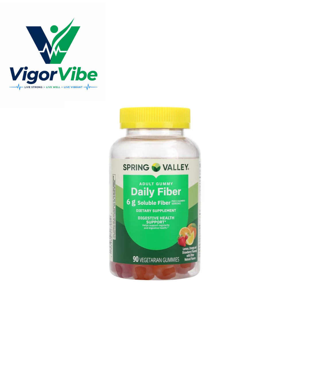 Spring Valley Adult Daily Fiber Dietary Supplement, 90 Gummies