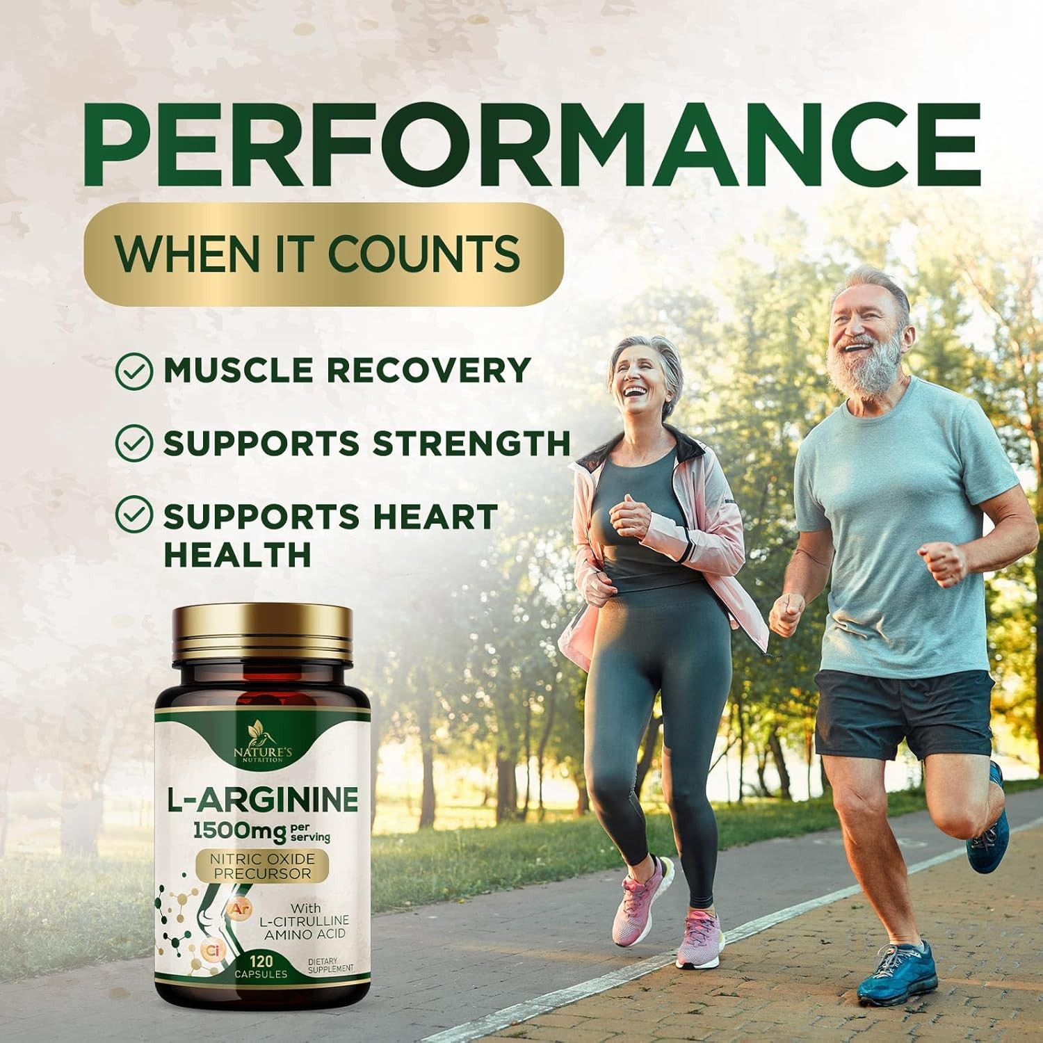L-Arginine 1000Mg Supplement with L-Citrulline – Muscle Supporting Nitric Oxide