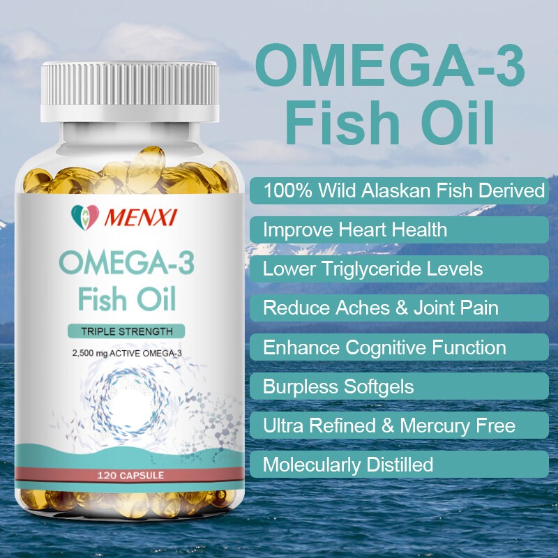 3x Strength 2500mg EPA & DHA Omega 3 Fish Oil 240Pcs Capsules Highest Potency