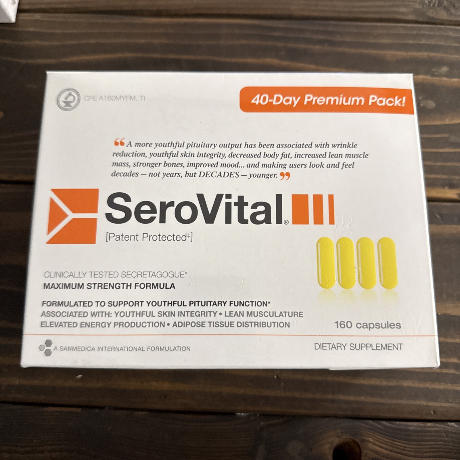 SeroVital Maximum Strength Beauty Dietary Supplement – 160 Count – NEW SEALED