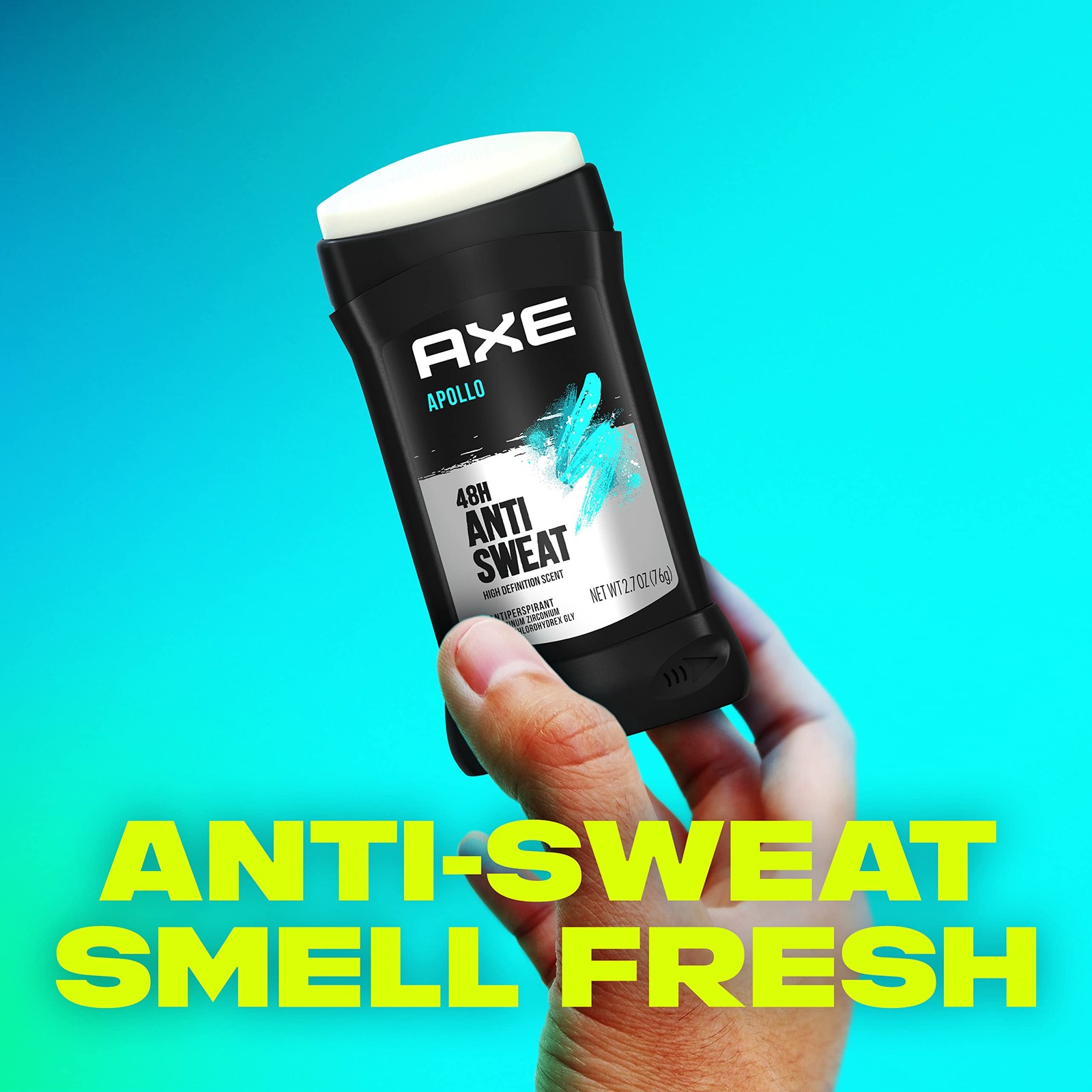 AXE Apollo Antiperspirant Deodorant Stick For 2.7 Ounce (Pack of 4), Black