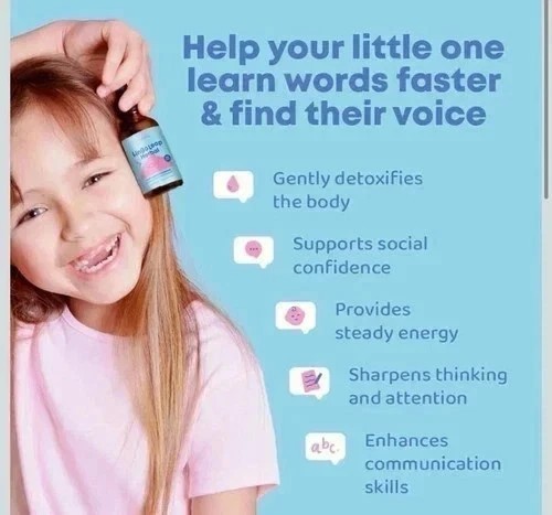JoySpring Lingo Leap | Gentle Kids Zeolite Liquid Drops, Daily Natural Supplemen