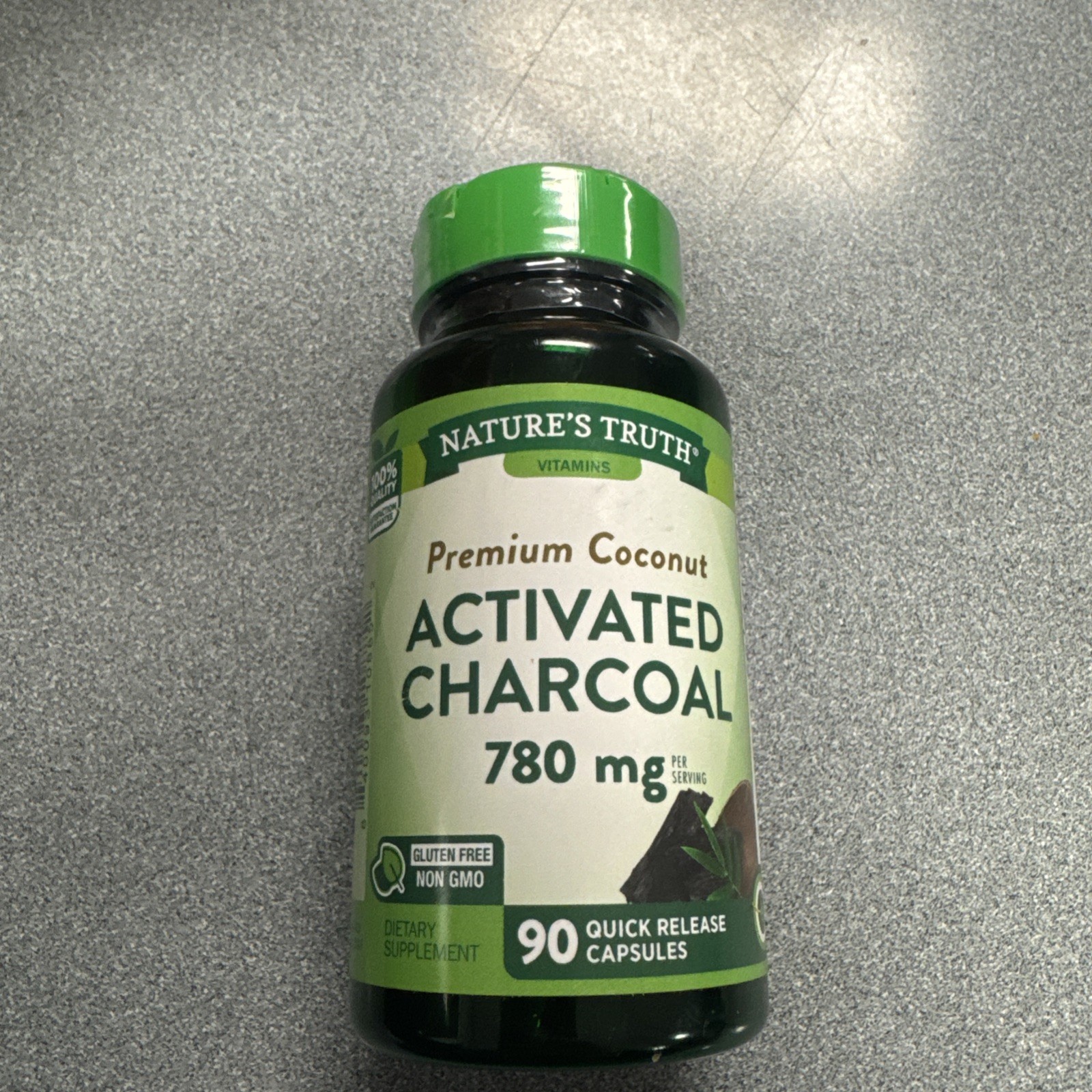 Activated Charcoal Capsules 780mg | 90 Count | by Nature’s Truth Exp 04/2028