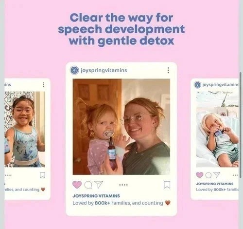 JoySpring Lingo Leap | Gentle Kids Zeolite Liquid Drops, Daily Natural Supplemen