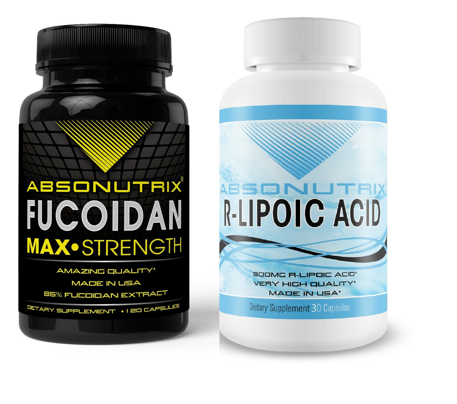 Absonutrix Fucoidan 500 mg Atlantic Brown Seaweed R-Lipoic Acid 600mg Immunity