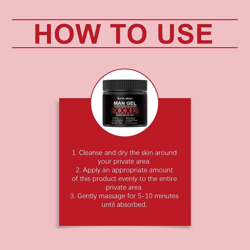 Man Gel XXXL – Revitalizes Strengthen V0Q2 – Men’s – Repair 50g Gel Restore