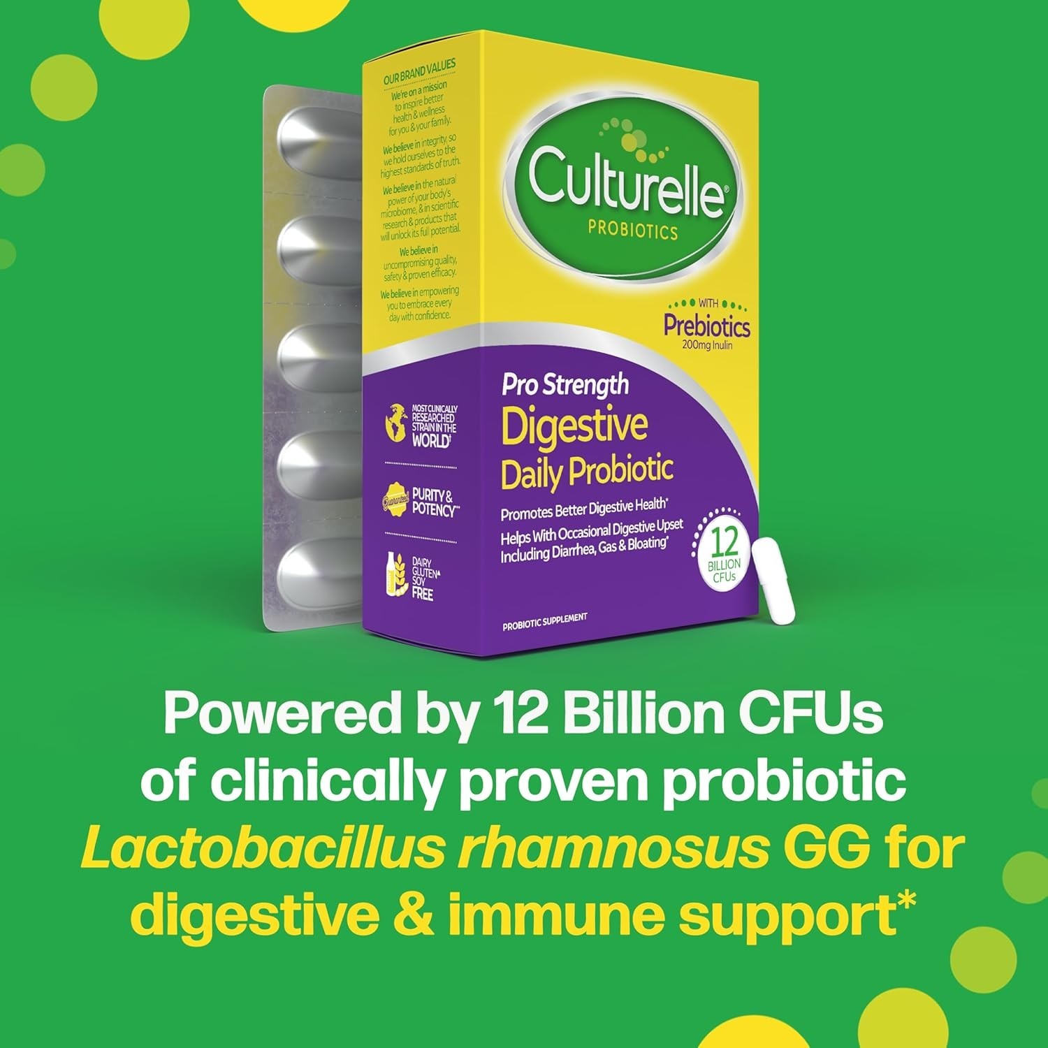 Daily Probiotics for Adults – 12 Billion CFUs with No Refrigeration Required