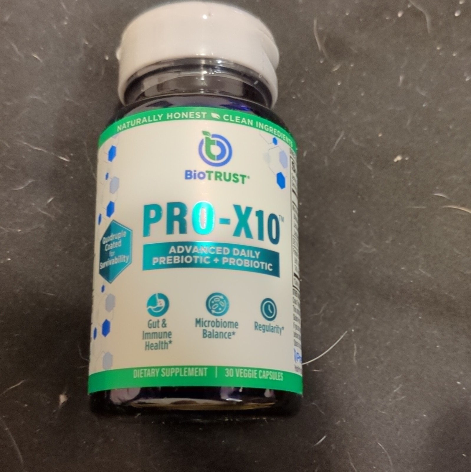 BioTrust PRO-X10 Prebiotic + Probiotic Digestive & Immune Support 30 Capsules