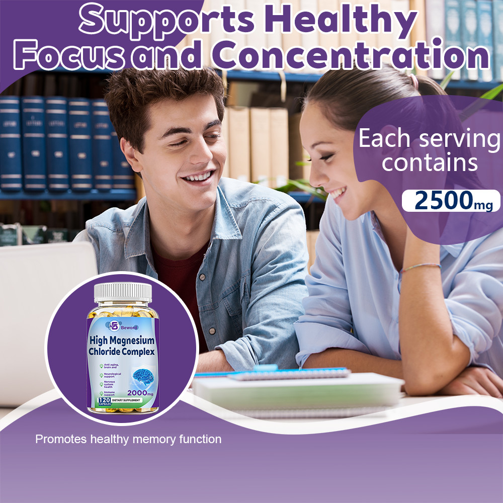 Magnesium Citrate 2000mg Capsules Super Strong Effective Vegan Capsule