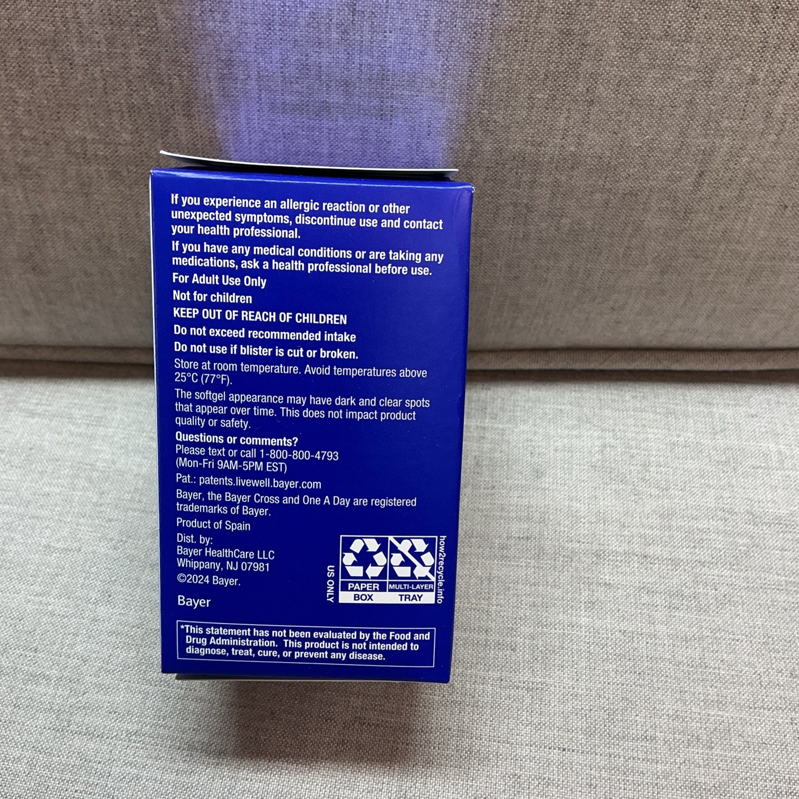 3x One A Day Age Factor Cell Defense Supplement 30 Softgels Exp 02/26