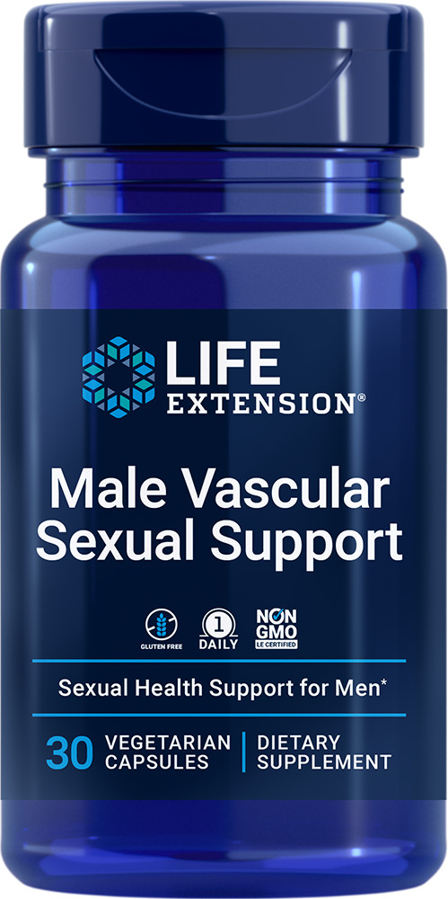 Life Extension Male Vascular Sexual Support Supplement 30 VCaps.