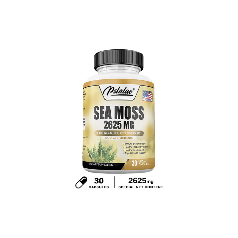 Sea Moss Capsules-Irish Moss,Bladderwrack,Burdock Root-Immune & Thyroid Support