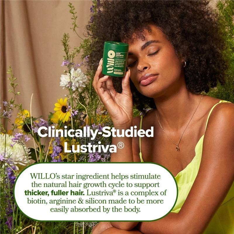 2 PACKS-WILLO Hair Growth Support for Women –Thicker, Fuller Hair & Healthy Hair