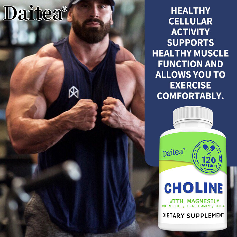 Choline Supplements 30 To 120 Capsules | Promotes Energy, Liver, Brain