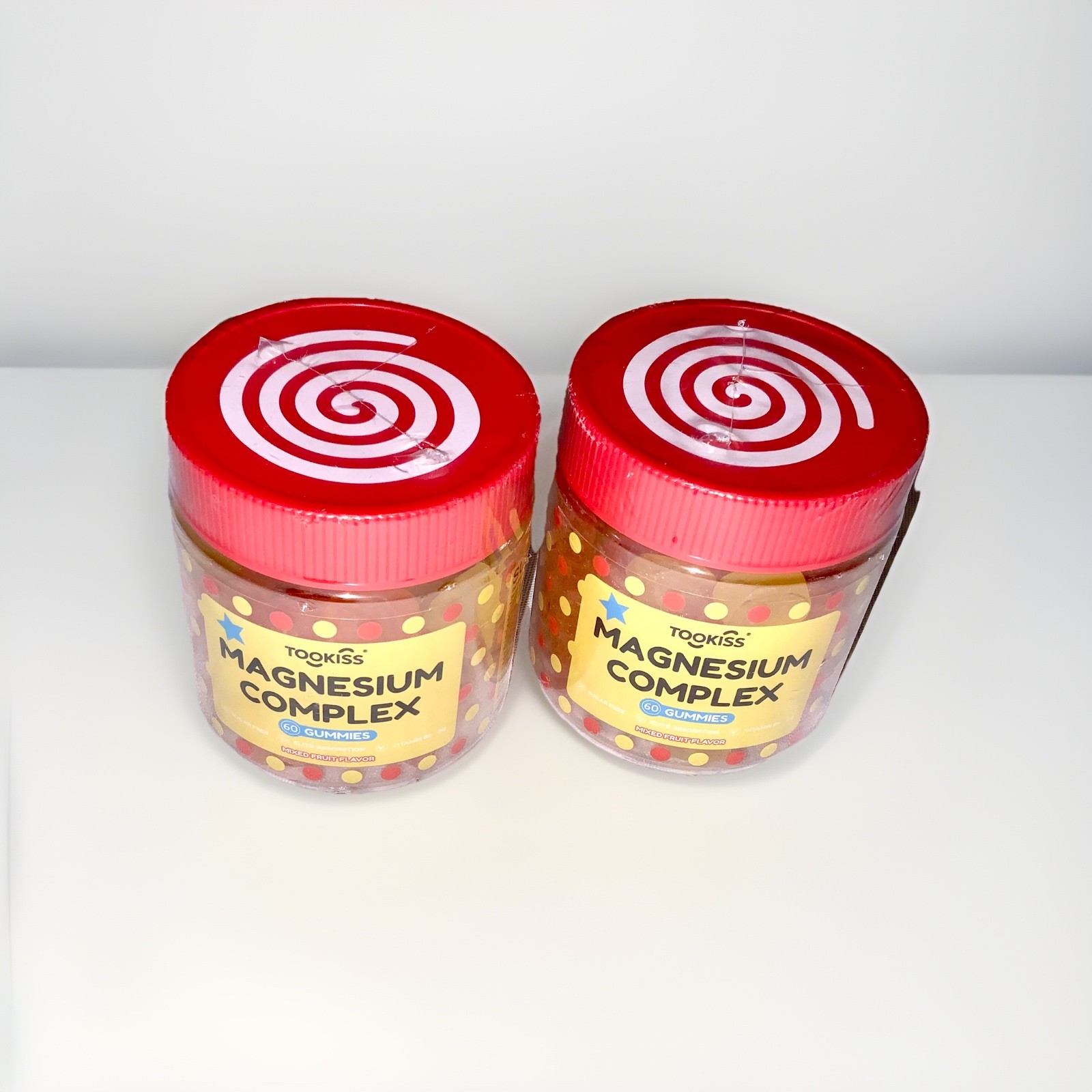 ( 2 PACK )Tookiss Magnesium Complex sleep muscle health 60 Gummies Mixed Fruit