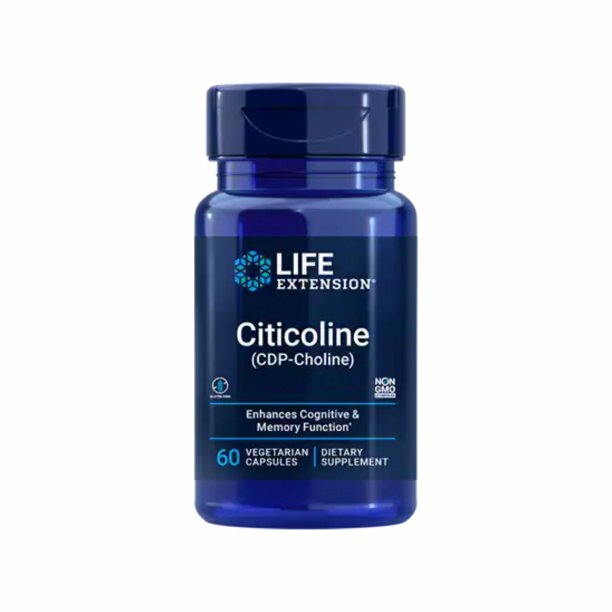 Life Extension Citicoline (CDP-Choline) – 60 Vegetarian Capsule