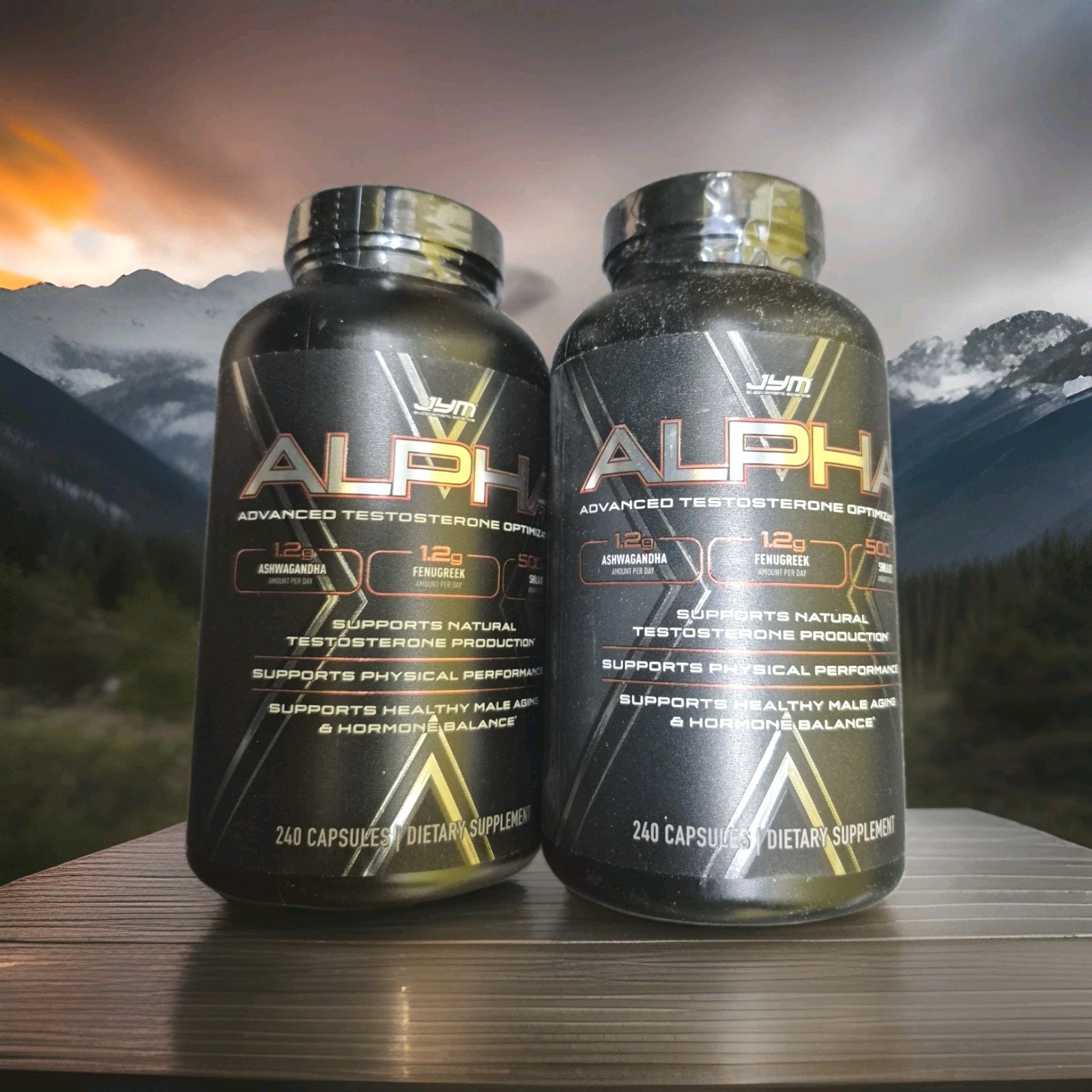 Alpha JYM X Advanced Hormone Optimization Lot Of 2 240 Exp 12/27+