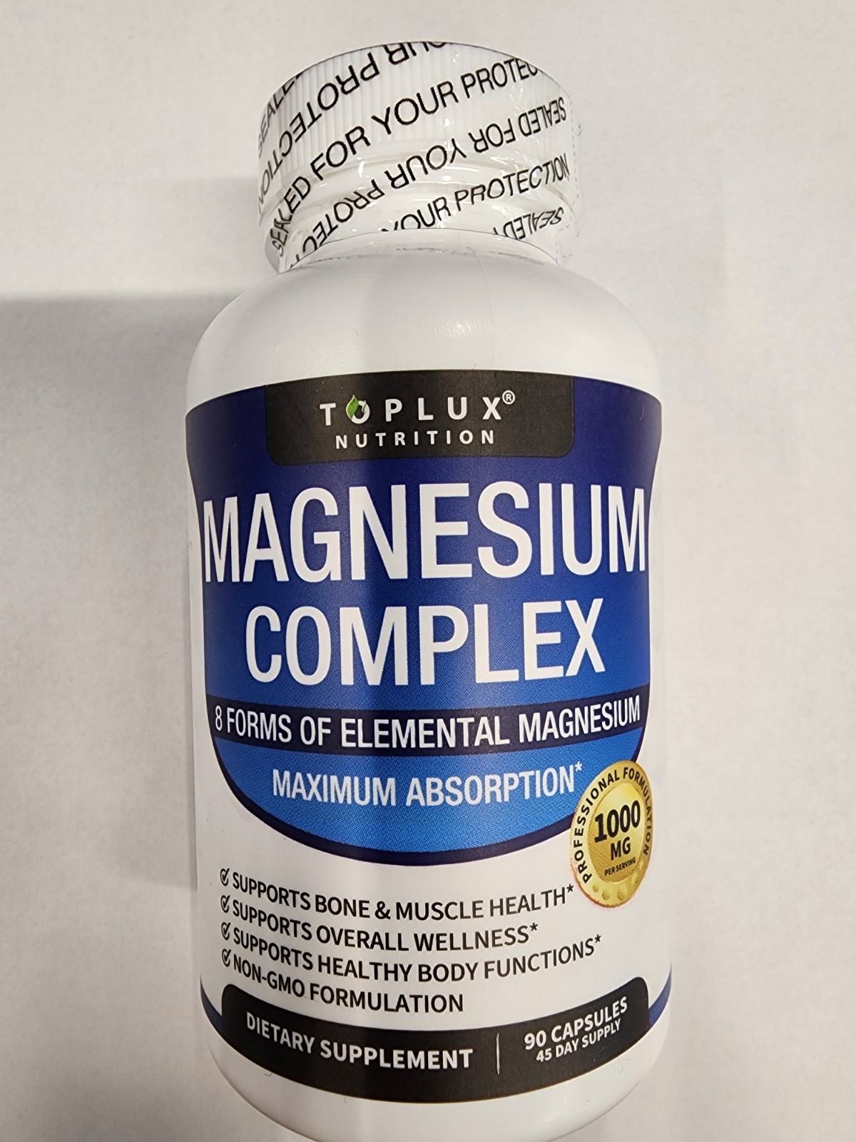 Lot of Magnesium Complex – 1000mg, 90 Capsules, Lot of 10 bottles
