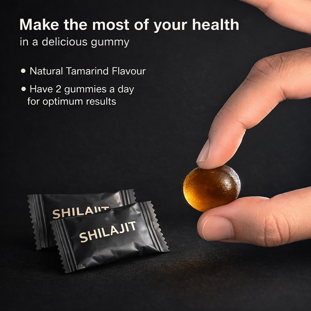 (Pack Of 2) Shilajit Gummies Pure Himalayan Shilajit for Men Lab Tested 60Gummy