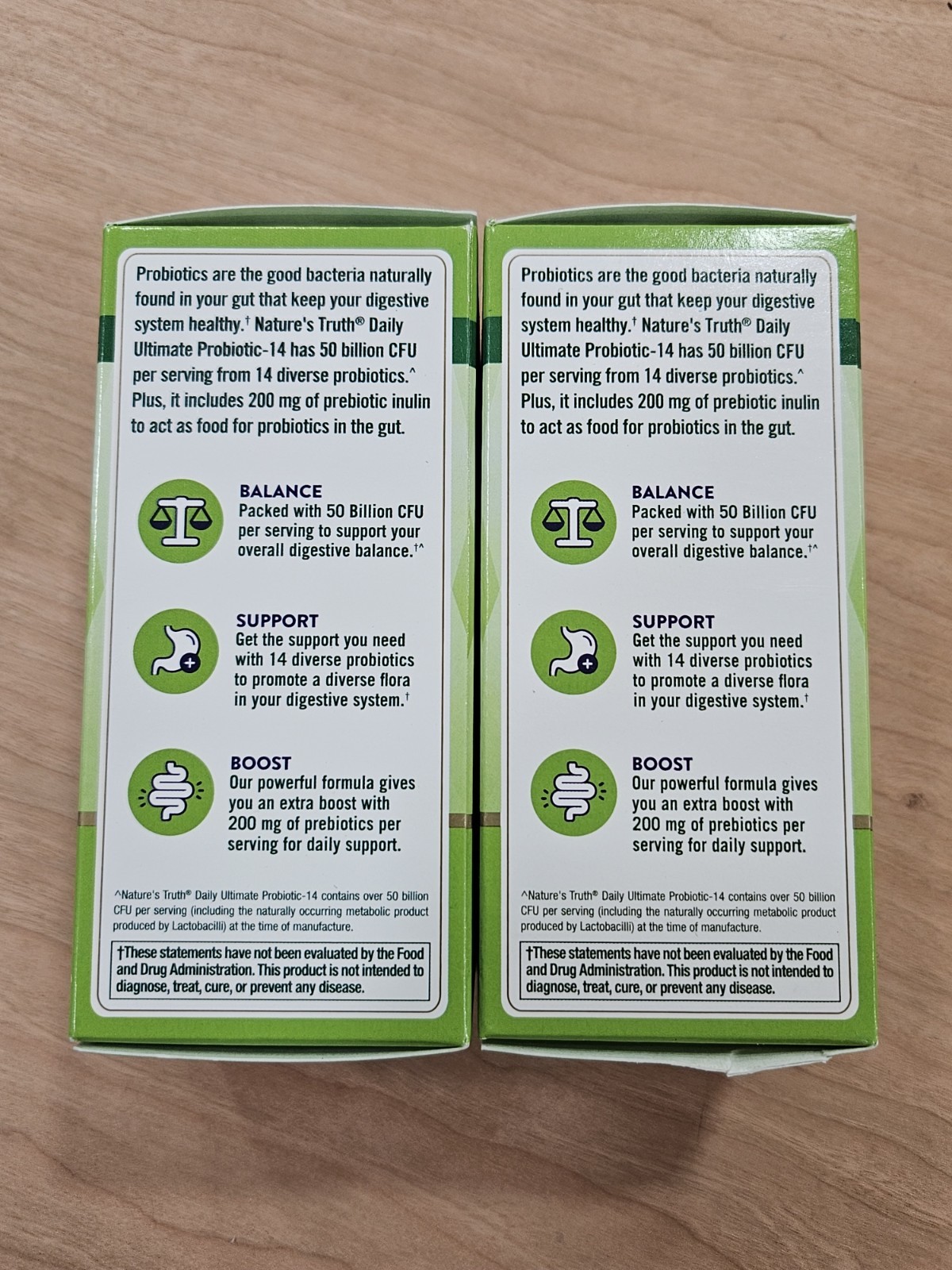 2 Boxes🟢 Natures Truth Ultimate Probiotic 50 Billion 120 Total Ct Exp 11/27