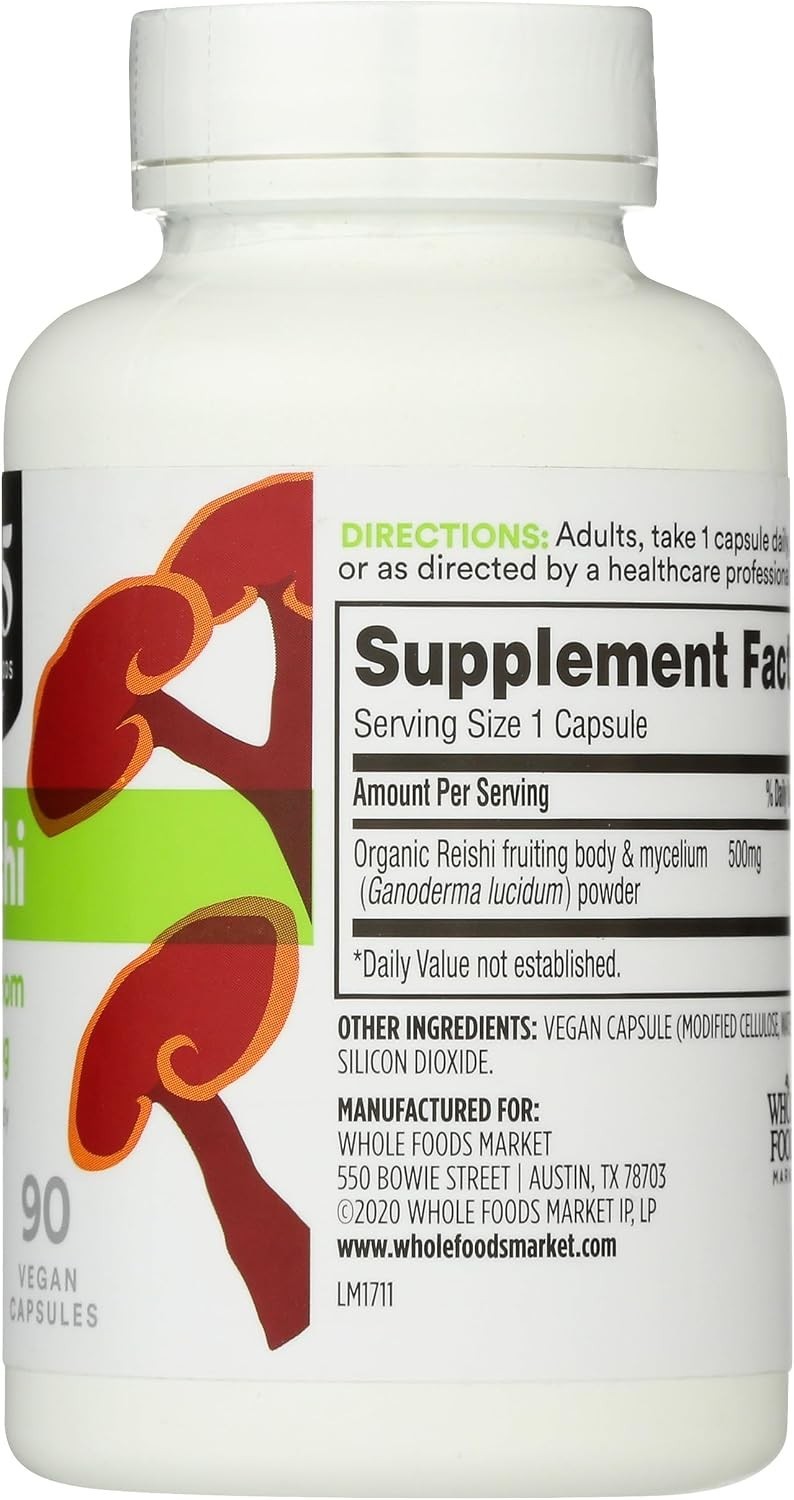 Reishi Mushroom Capsules – 90 Count for Enhanced Wellness & Stress Relief