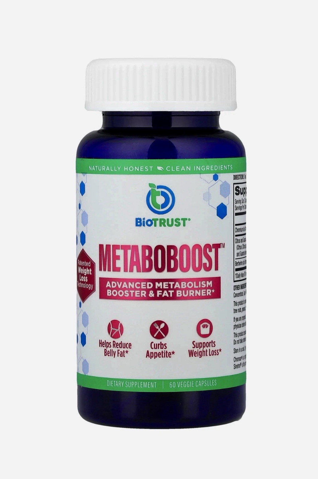 BioTrust (New) Metaboboost™, 60 Veggie Capsules (Fat Burner) – Exp: 06/2026
