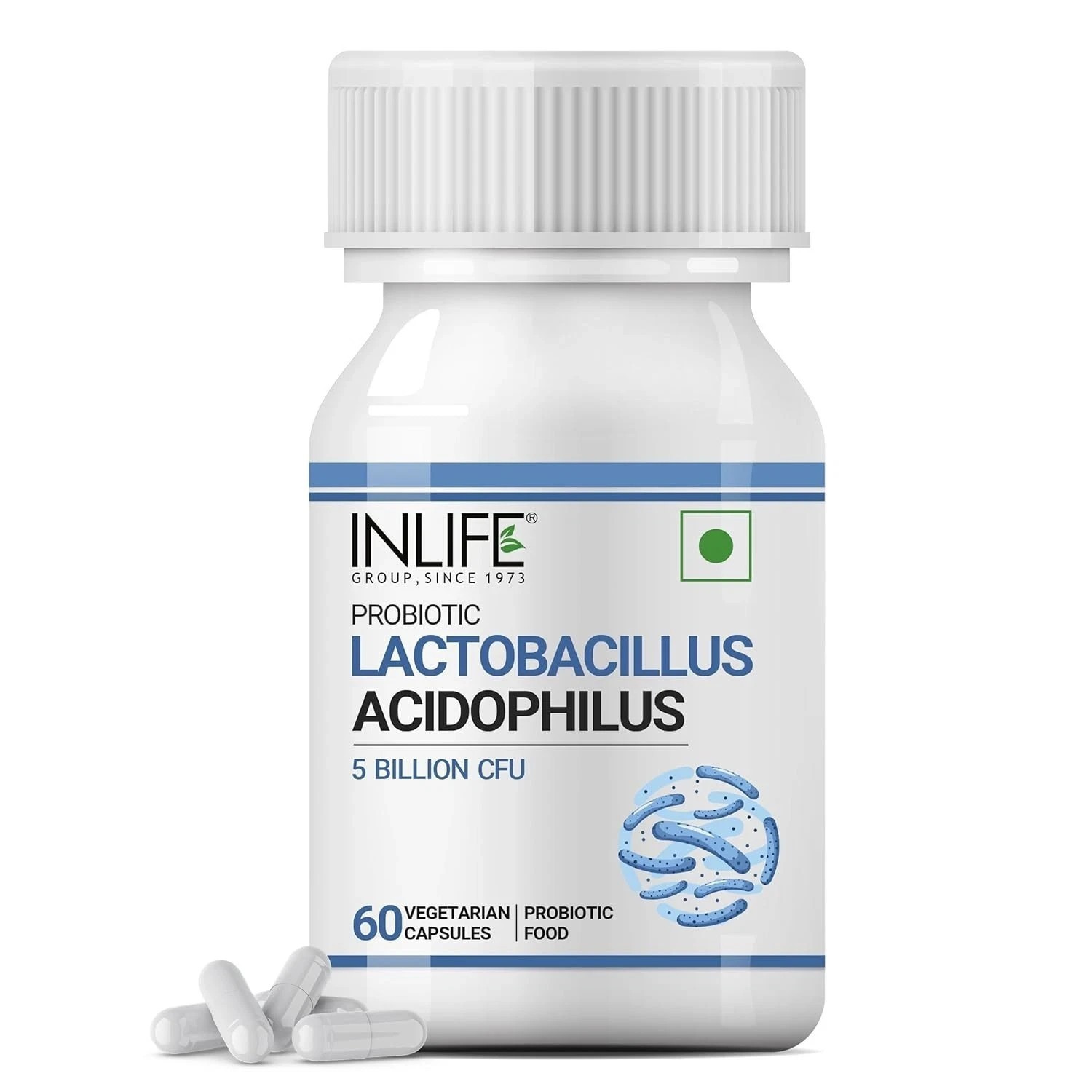 INLIFE Probiotic Lactobacillus Acidophilus 5 billion CFU – 60 Veg Capsules W616