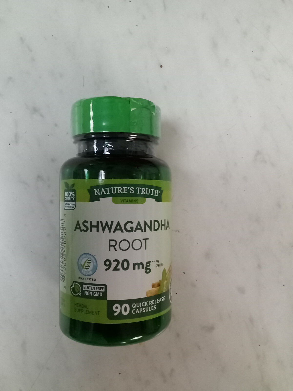 Nature’s Truth Ashwagandha Root-920mg Capsules-90 Quick Release Caps-Exp.05/2025