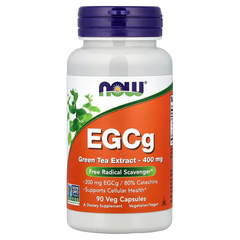 NOW Foods EGCg Green Tea Extract 400 mg 90 Veg Capsules
