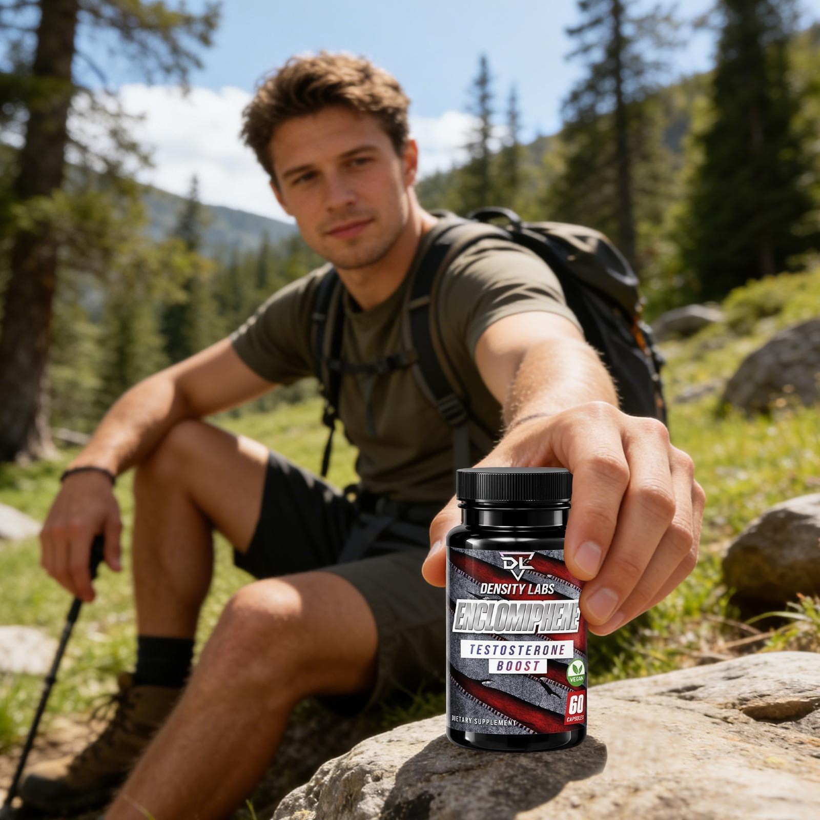 Density Labs Enclomiphene Testosterone Boost Vegan 60 Capsules