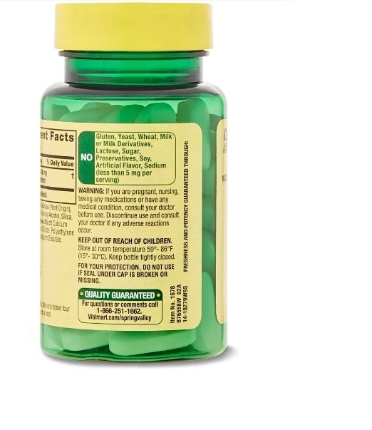 Spring Valley L-Carnitine Amino Acid Supplement 500 mg Unflavored 30 Count