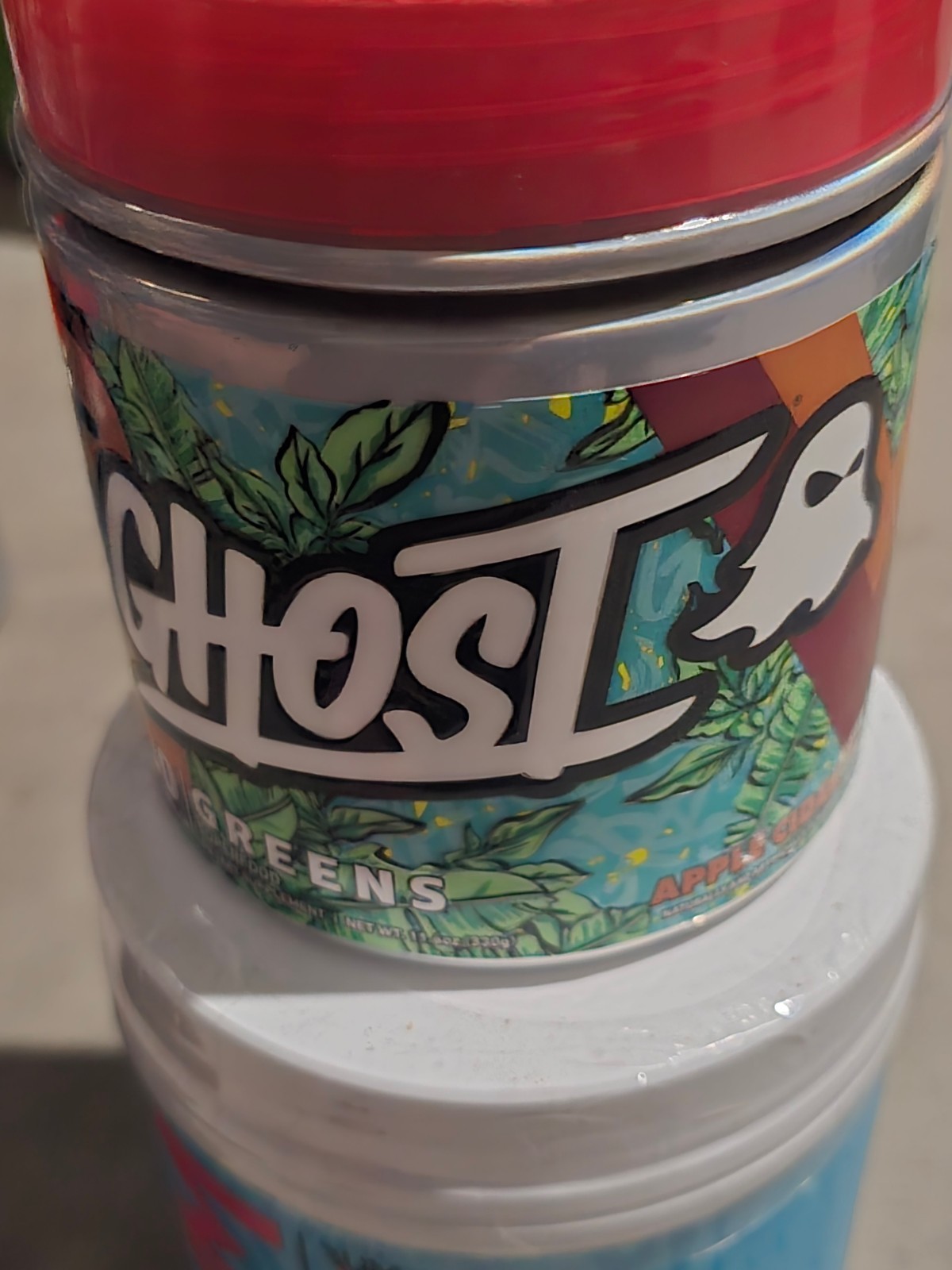 GHOST Greens Apple Cider Expired Collectible Tub Seasonal Flavor