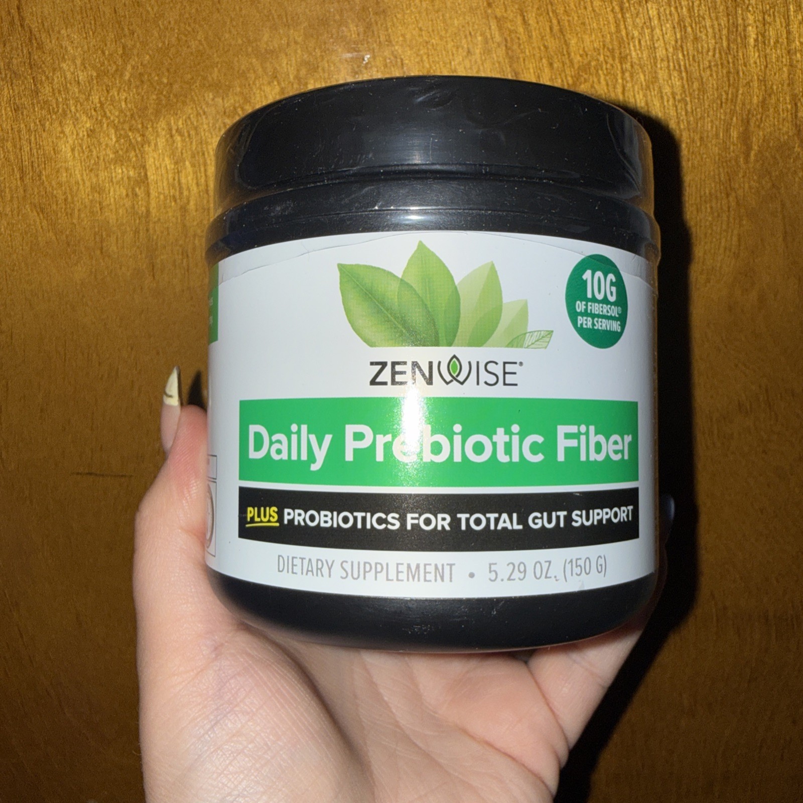 Zenwise Daily Prebiotic Fiber Probiotics Gut Support 5.29oz New exp 8/2027