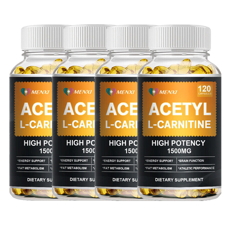 120 Capsules L-Carnitine 1500mg, High Potency Supports Natural Energy Production