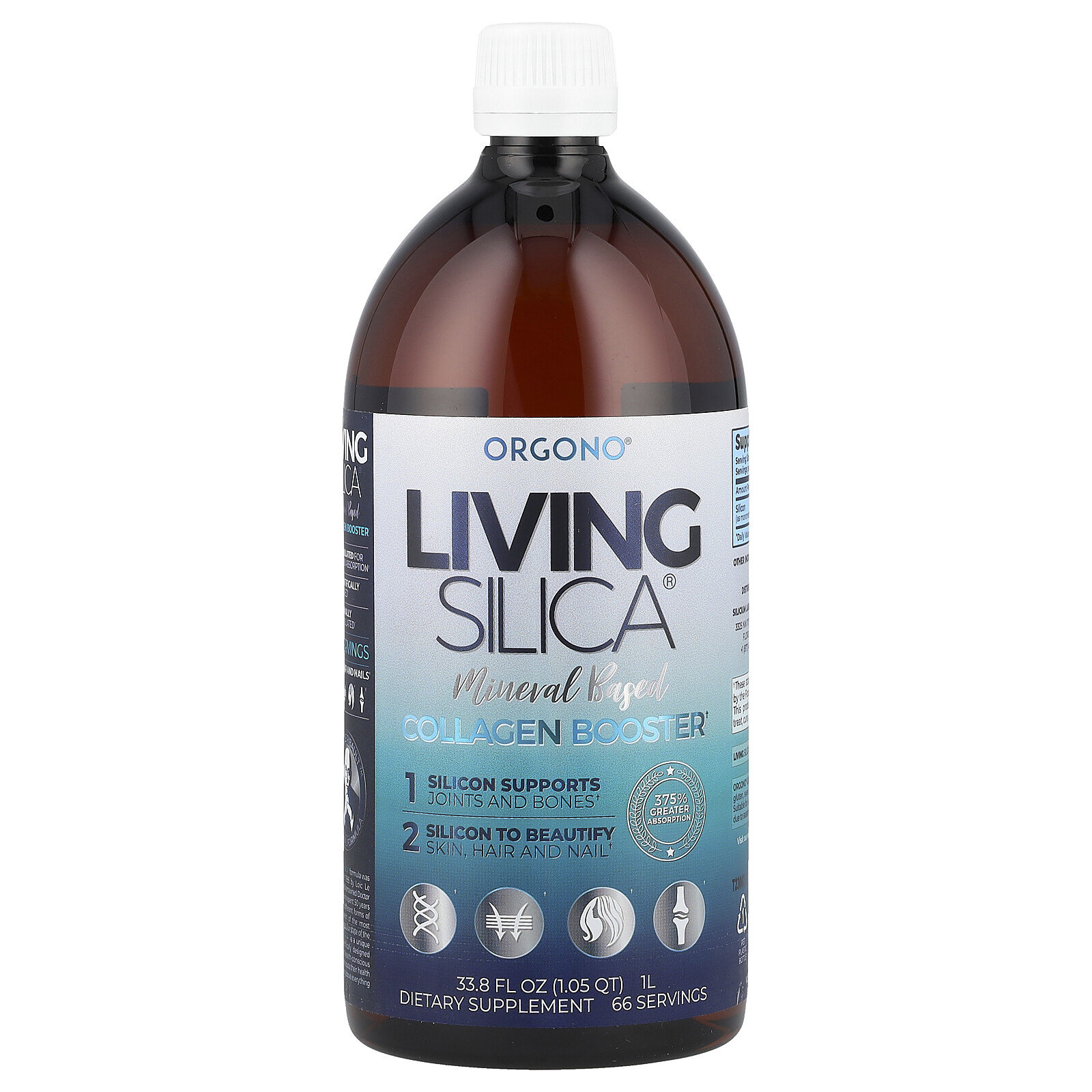 Orgono® Living Silica®, Collagen Booster, 33.8 fl oz (1 L)