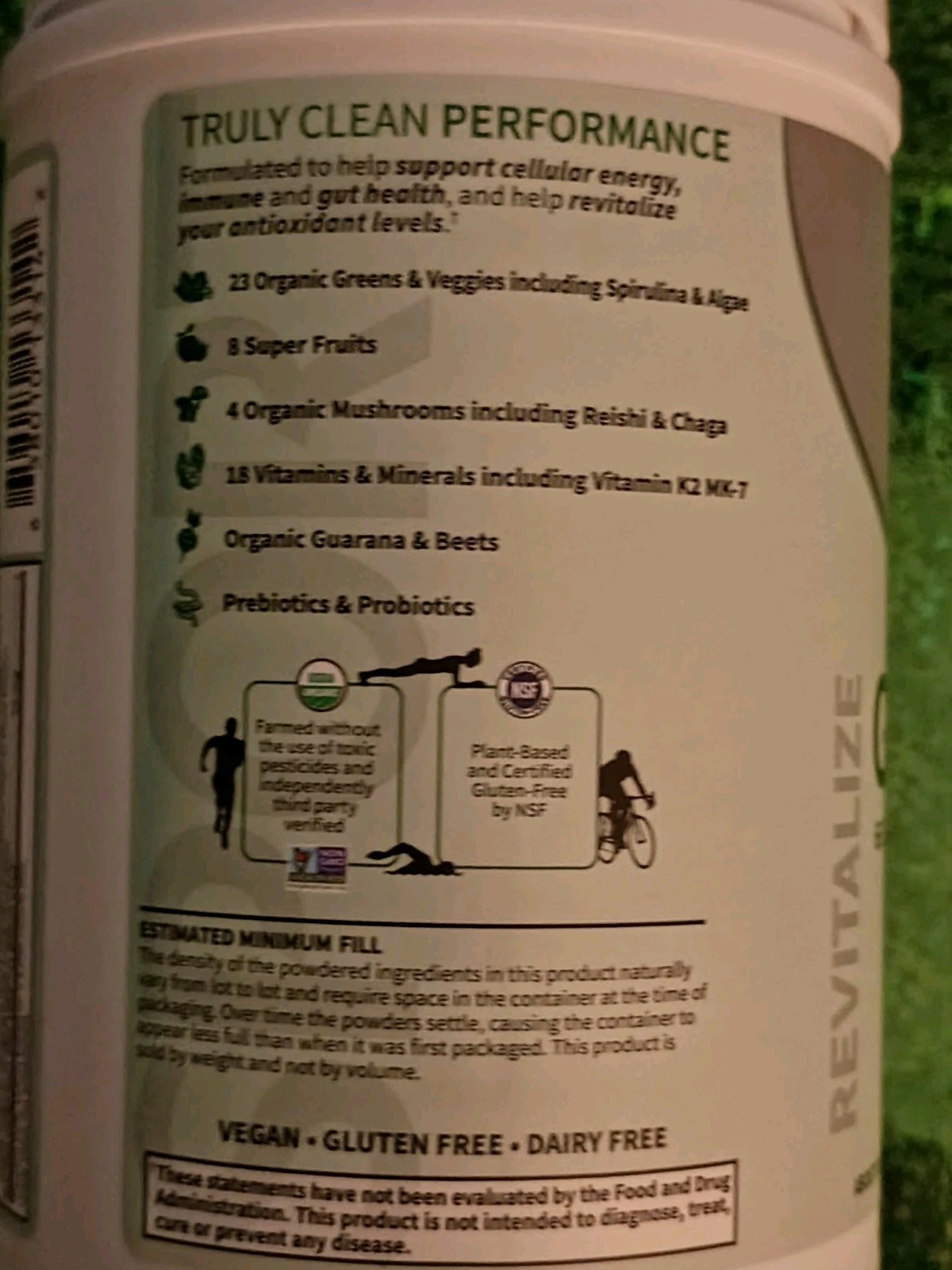 GARDEN of LIFE SPORT ORGANIC GREENS SUPER FOOD 9.52oz Apple Berry Exp 8/27