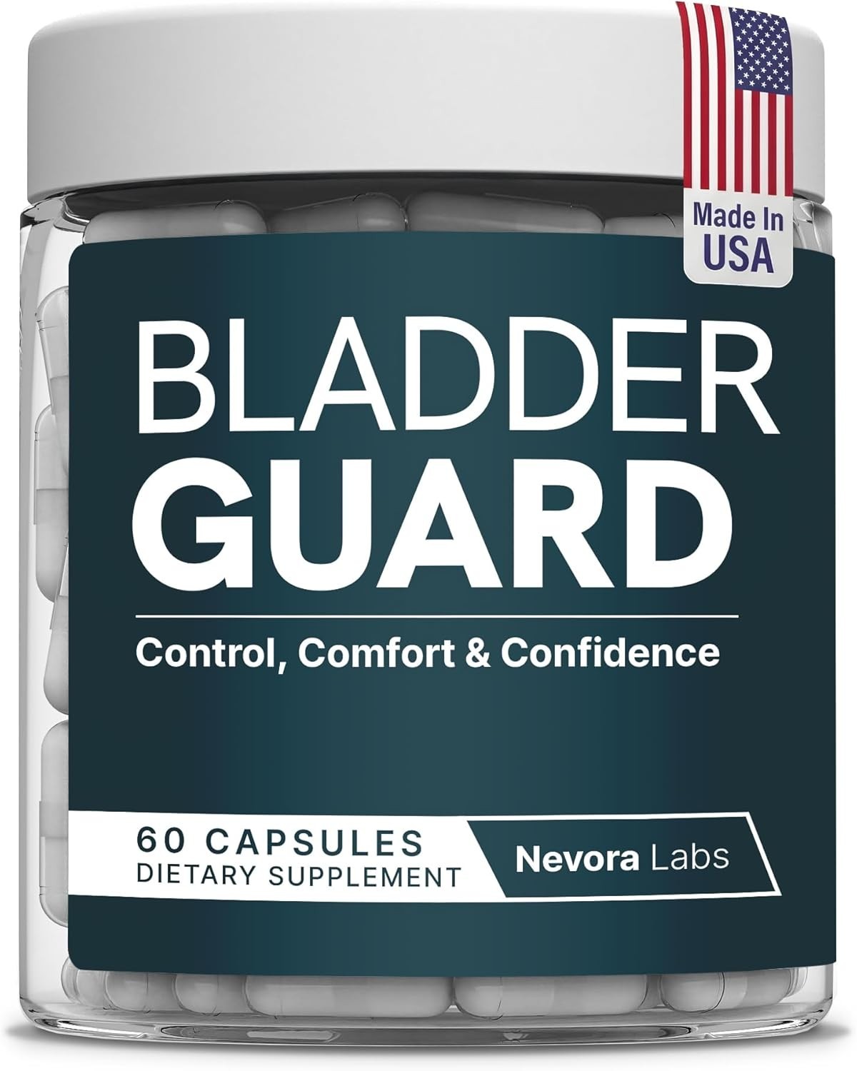 Bladder Control – Nevora Labs – Bladder GUARD Proprietary Formula – 60 Capsules