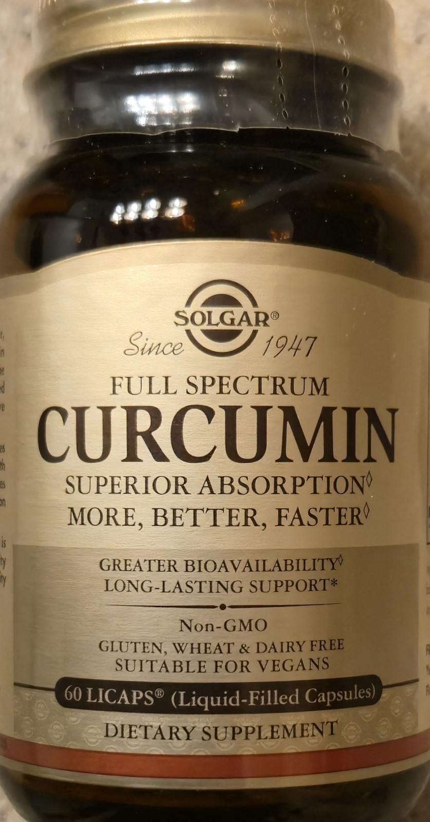 Solgar Full Spectrum CURCUMIN 60 Liquid Gels ( 60 Servings ) BEST BY 10/26
