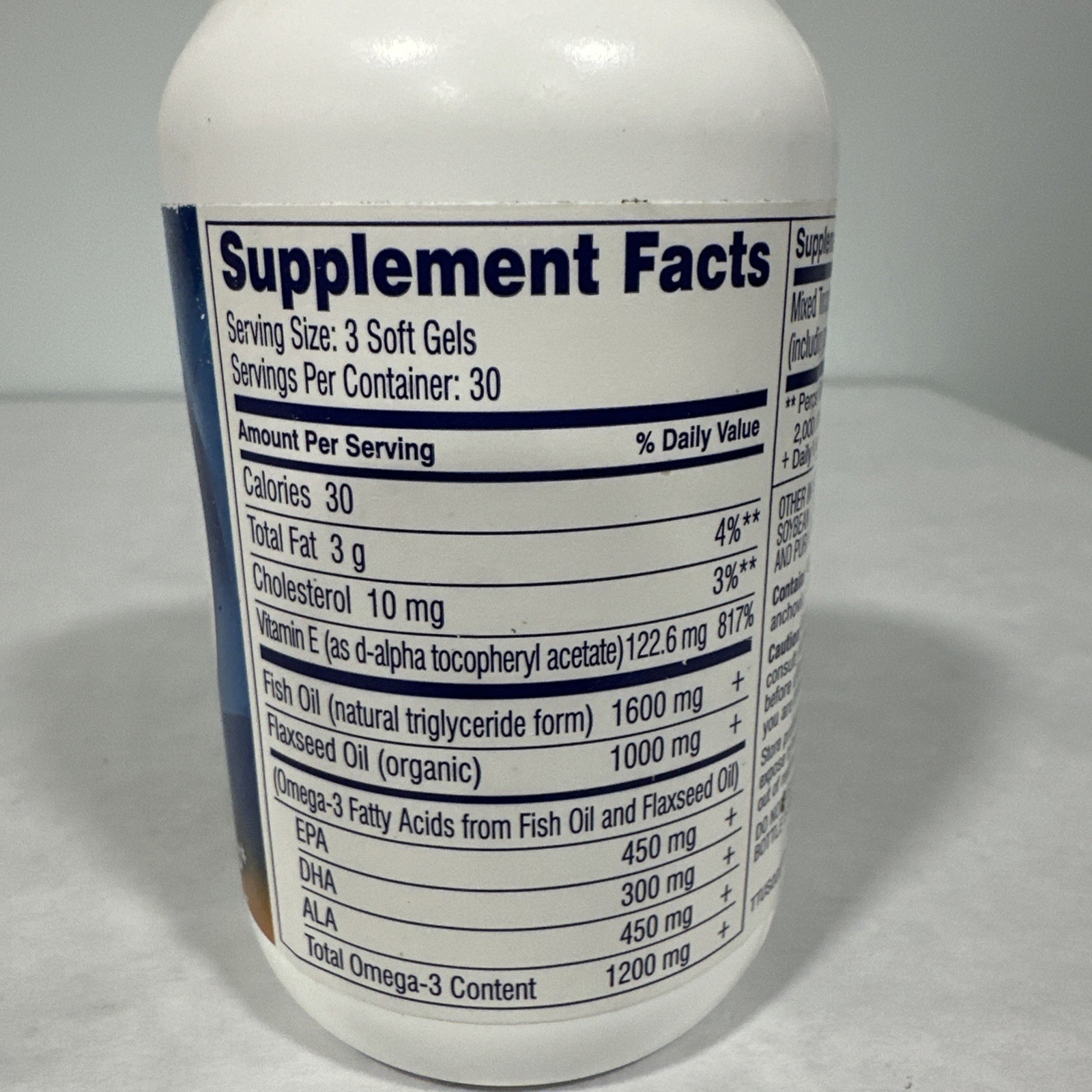 TheraTears Eye Nutrition Omega-3, promotes healthy tears, 90 soft gels, exp 9/27