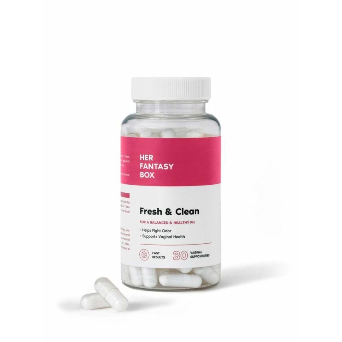 Her Fantasy Box Boric Acid – pH Balance & Odor Control, 30 Vaginal Suppositories